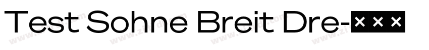 Test Sohne Breit Dre字体转换